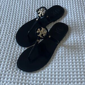 Tory Burch Black Jelly Sandals